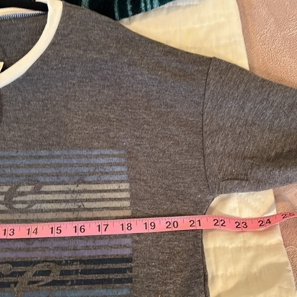 Hem & Thread Women’s Navy And Cream Sweatshirt Size Large NWT - Picture 7 of 11